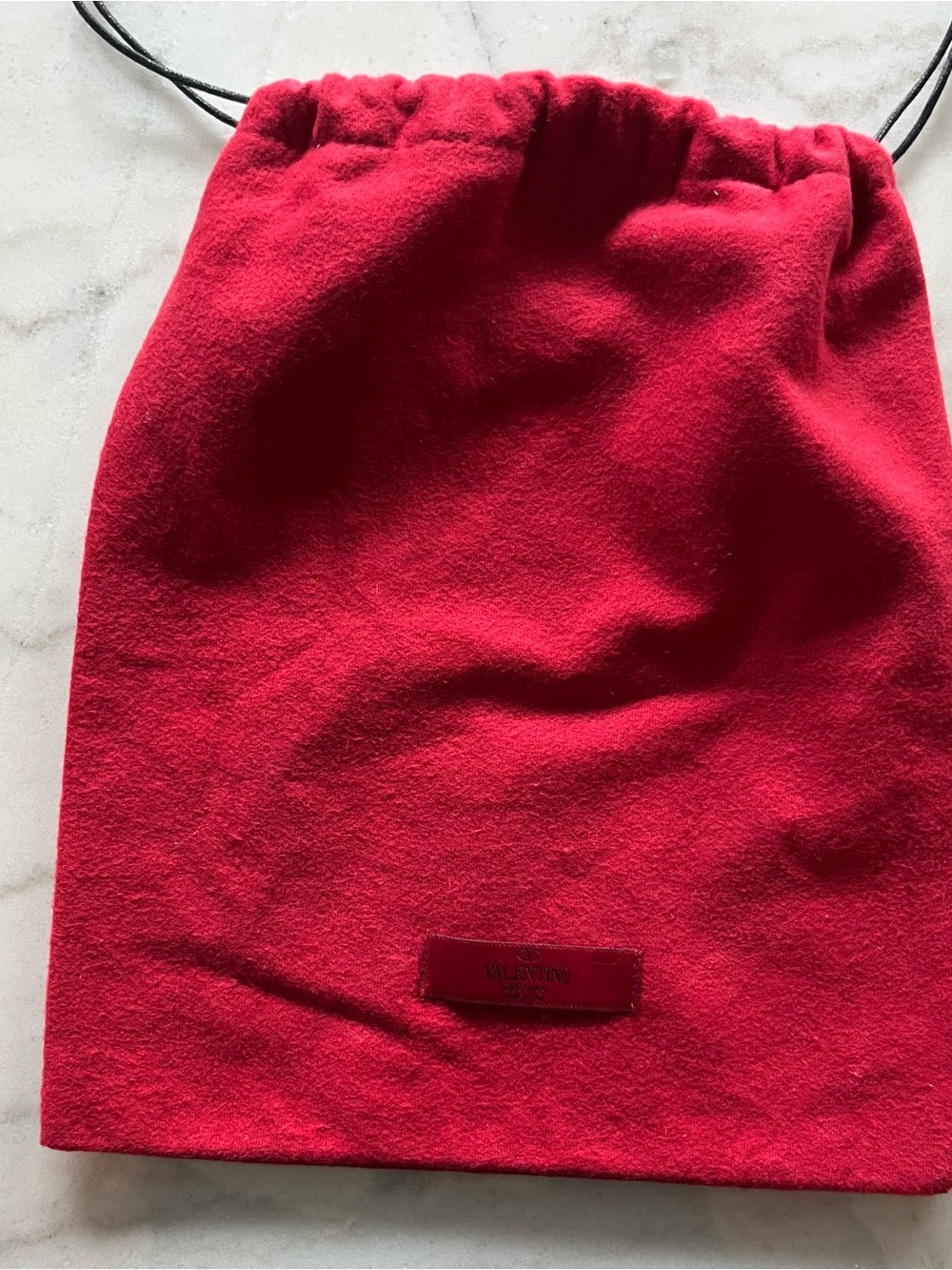 Valentino Red Drawstring Dust Bag